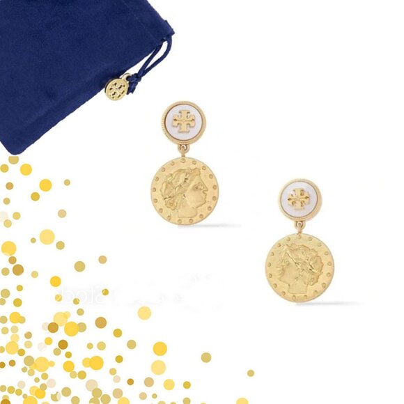 Tory Burch Jewelry - Tory Burch Coin Drop Earrings NWOT